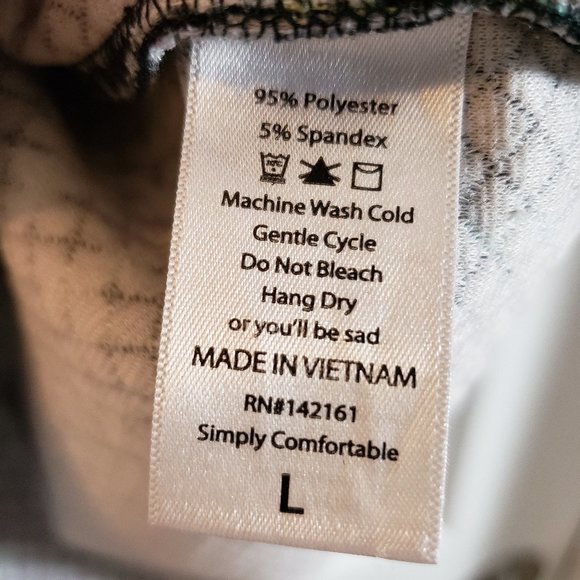 LulaRoe Cassie Pencil Skirt in Black and Floral: L - Picture 5 of 6